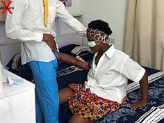 Bbc student shows his huge cock to the horny classmate and fuck her in ghana hostel. subscribe to red please