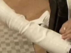 Jana mala takes a huge load on her pretty face - teen blowjob cum swallow